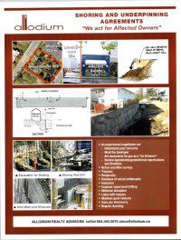 A poster with various pictures of construction and other related materials.